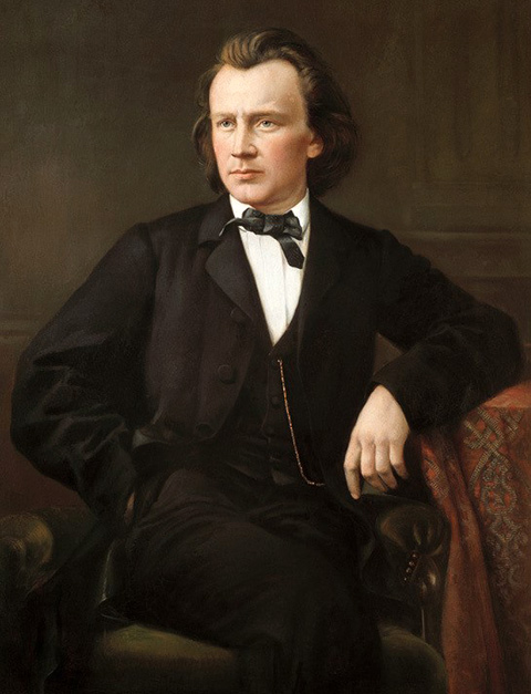 This is a view of the young Brahms